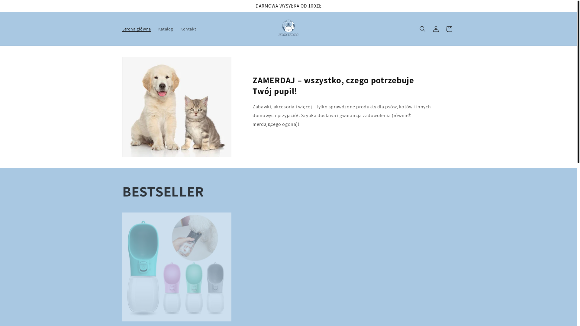 website screenshot of https://zamerdaj.pl/