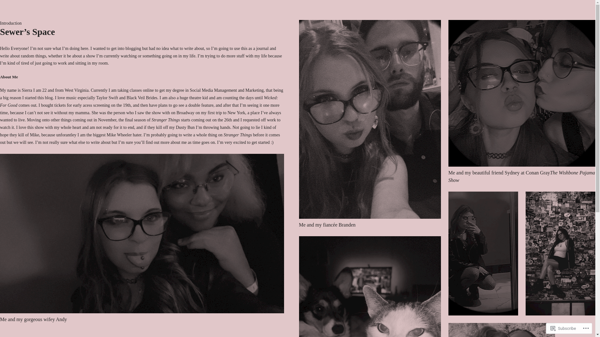website screenshot of https://sewersspace.blog/