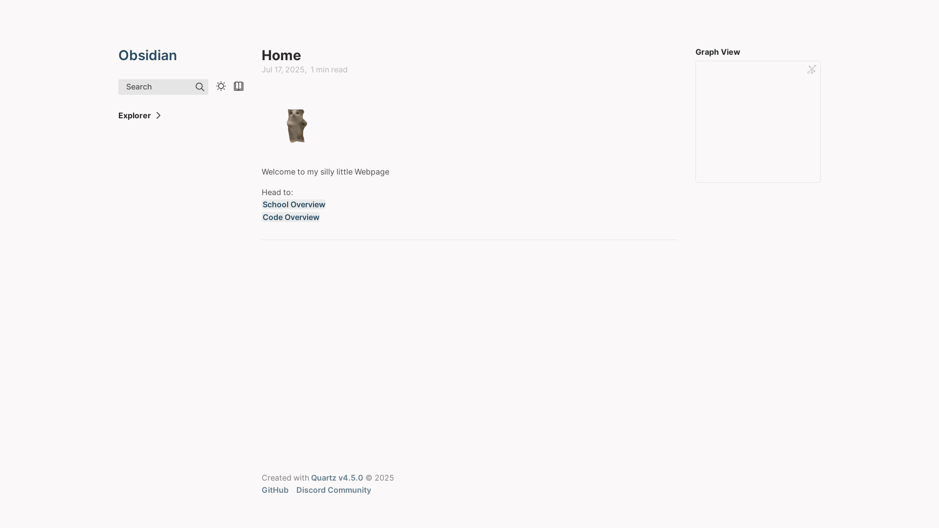 website screenshot of https://obsidian-vault-dmv.pages.dev/