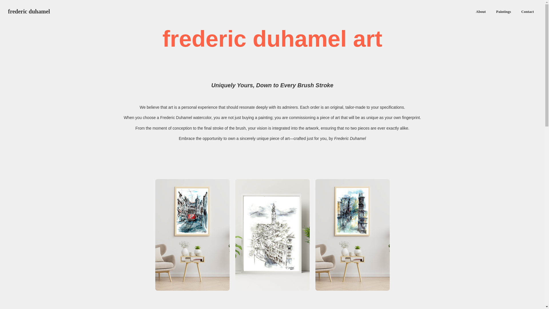website screenshot of https://frederic-duhamel.pages.dev/