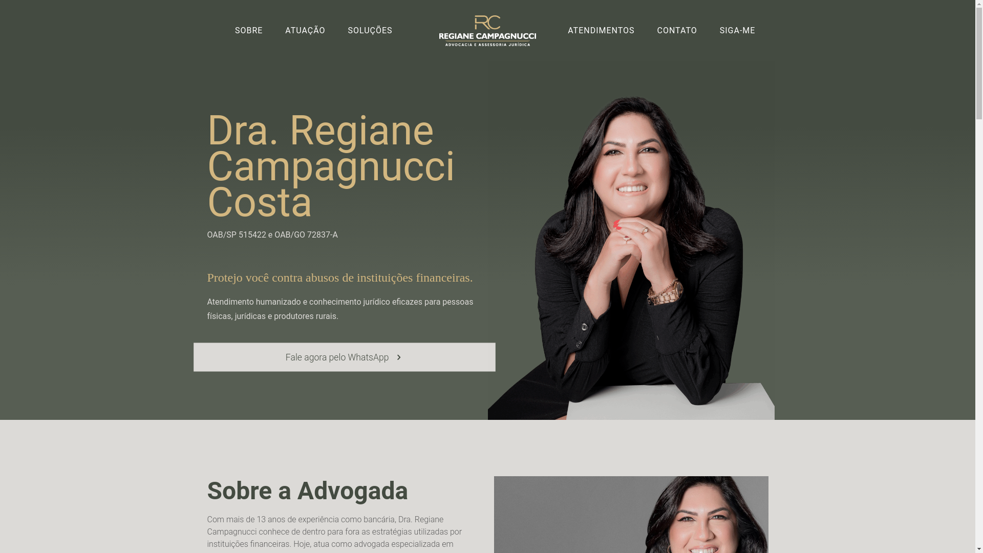 website screenshot of https://advogadagoiania.com.br/
