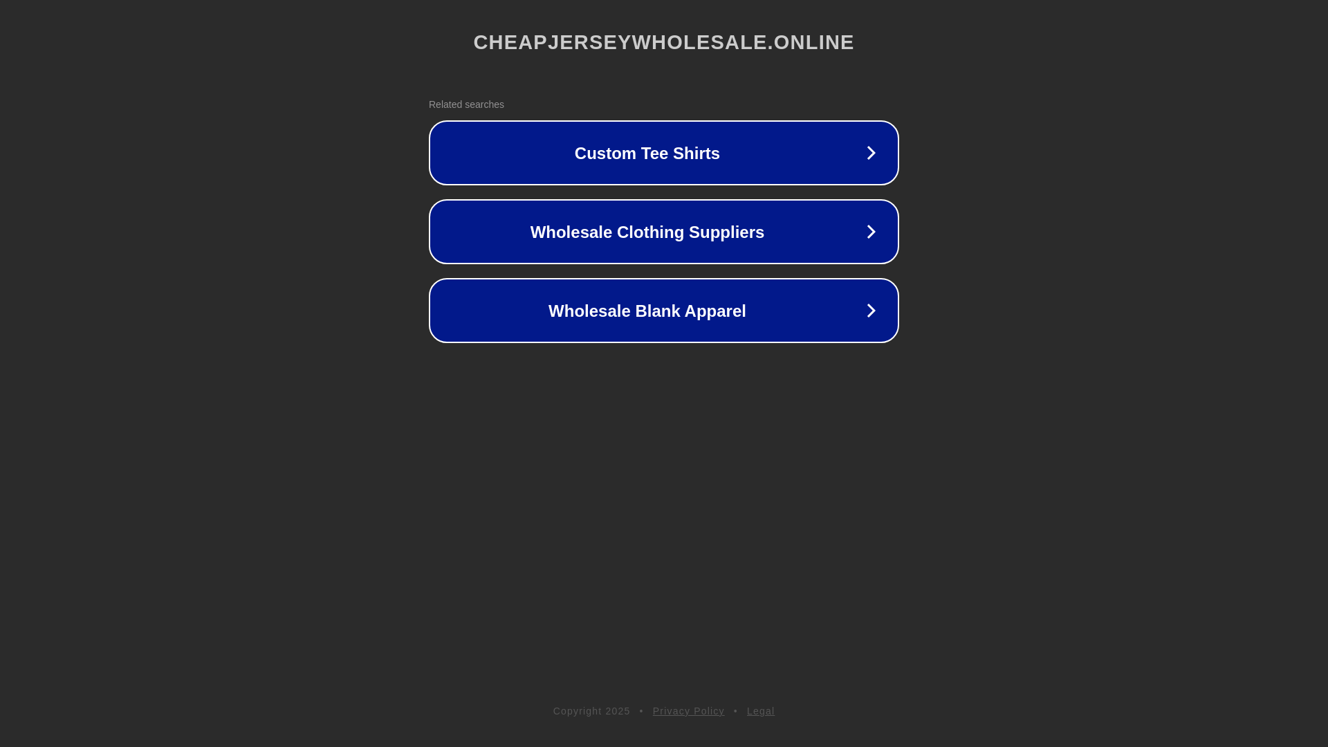 website screenshot of https://cheapjerseywholesale.online/