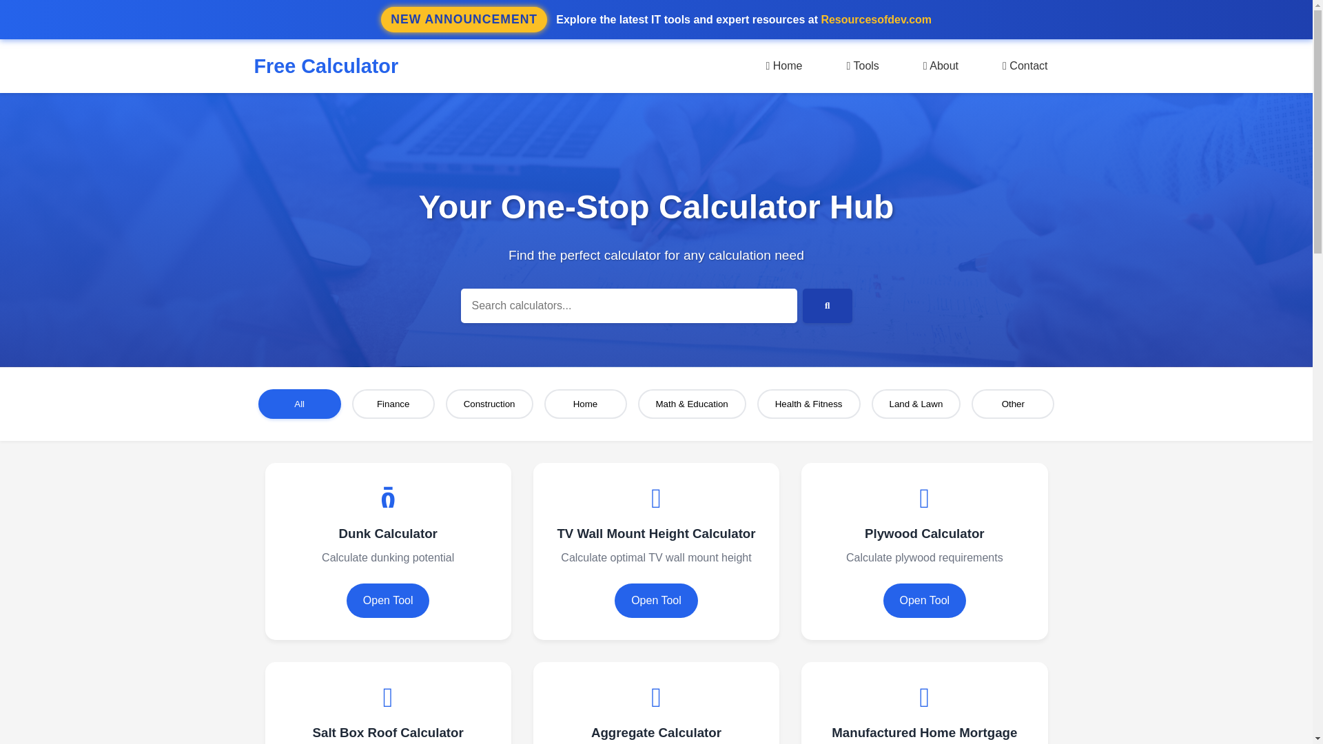 website screenshot of https://usefreecalculator.pages.dev/