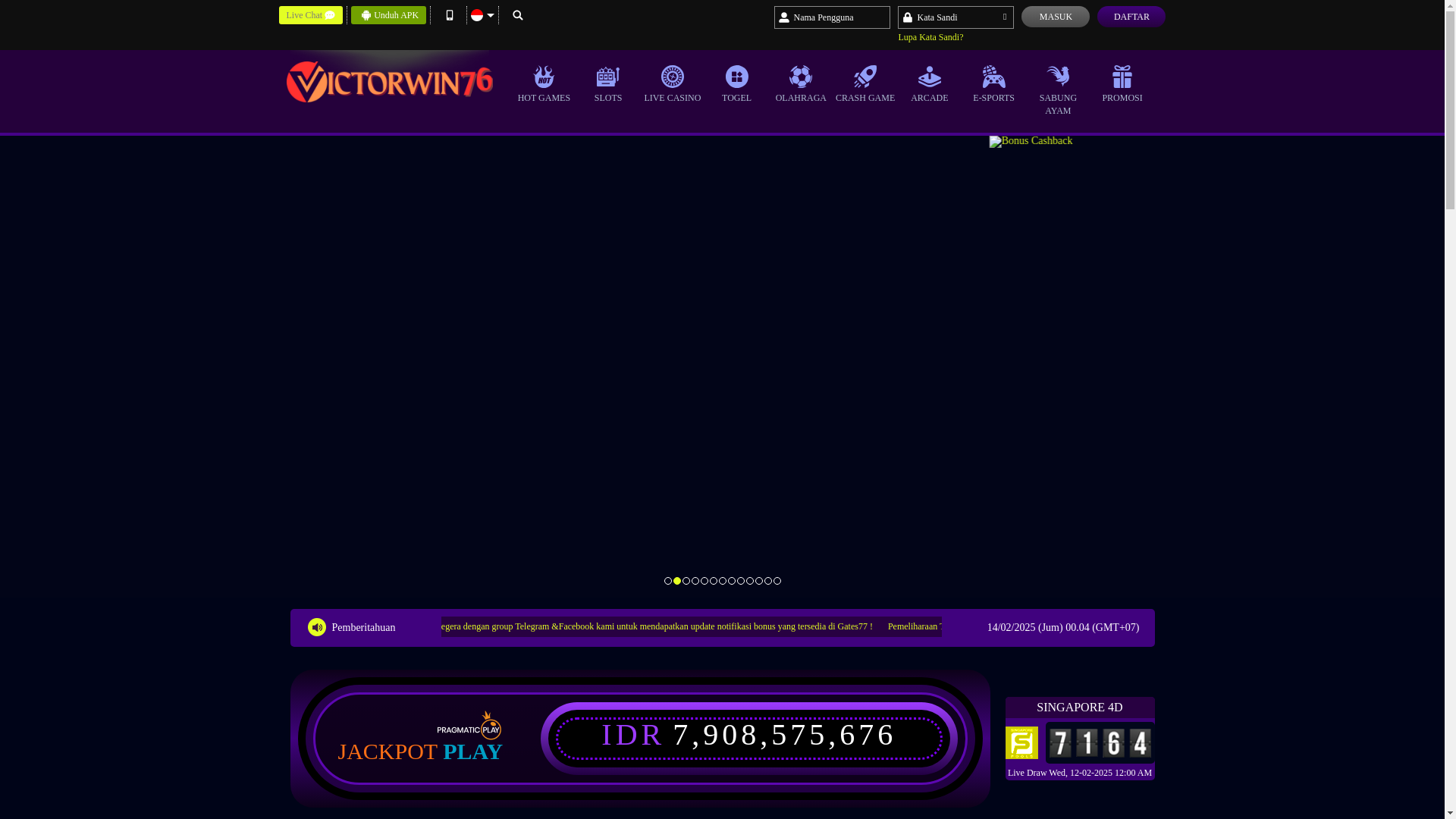 website screenshot of https://gates77.pro/
