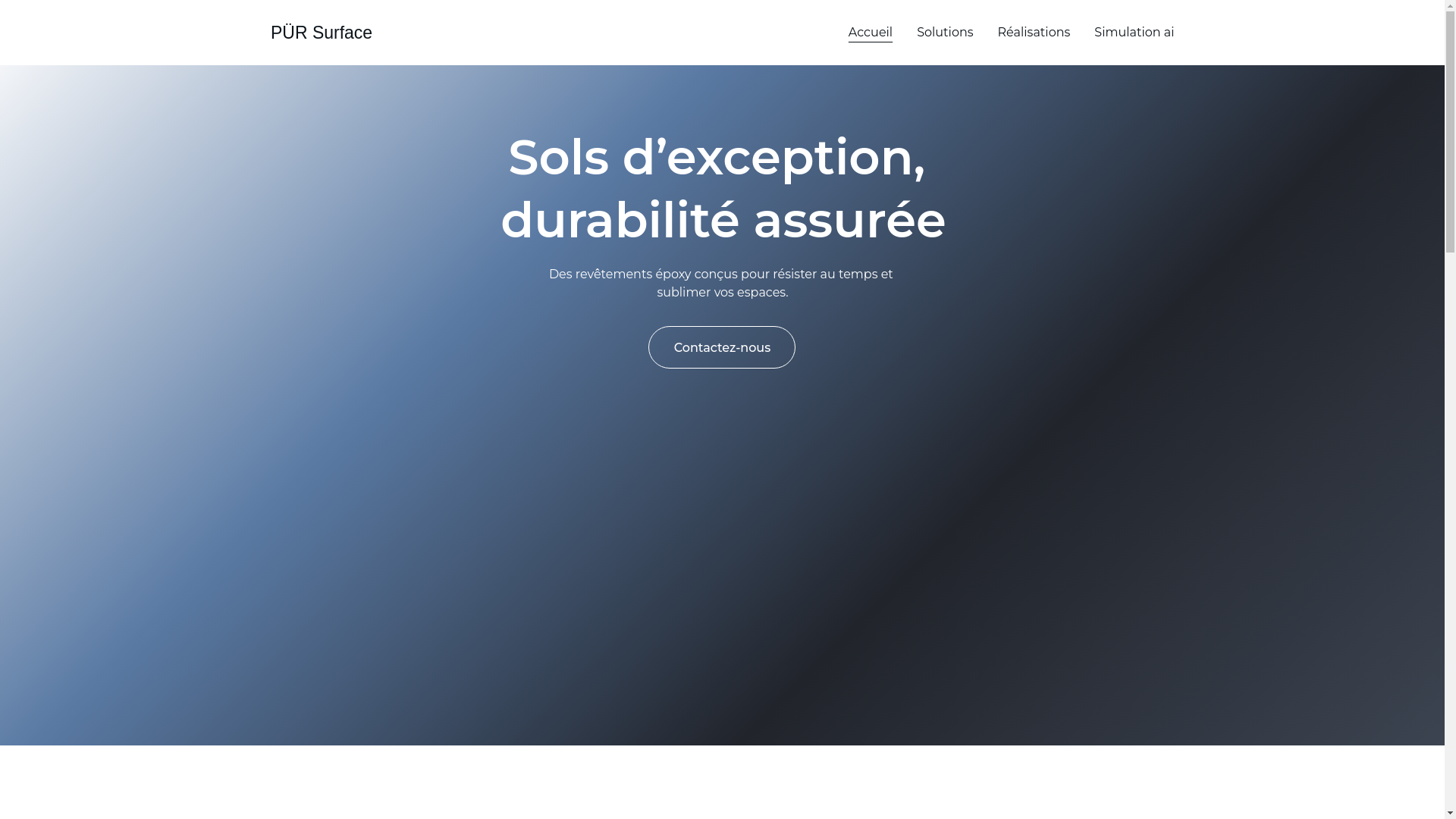 website screenshot of https://pursurface.com/