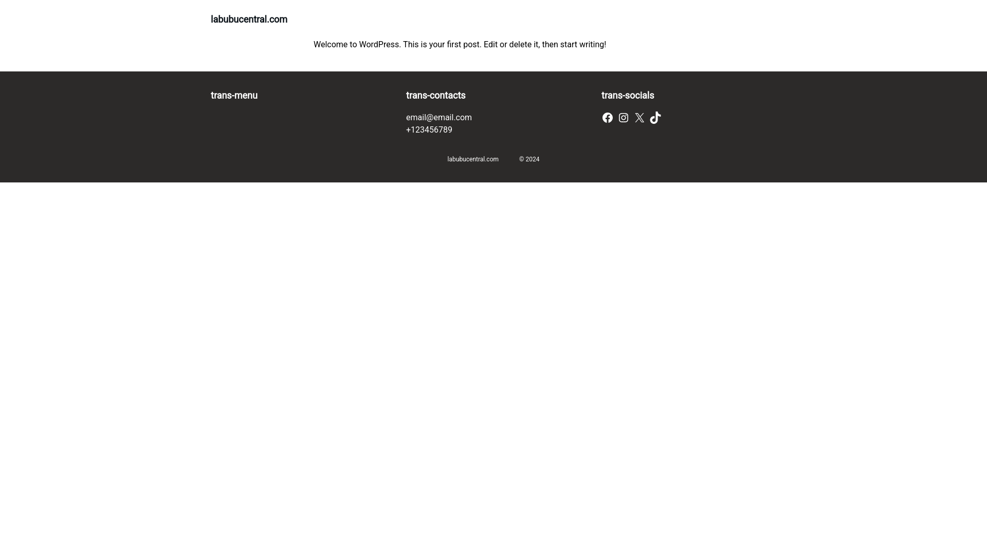 website screenshot of https://labubucentral.com/