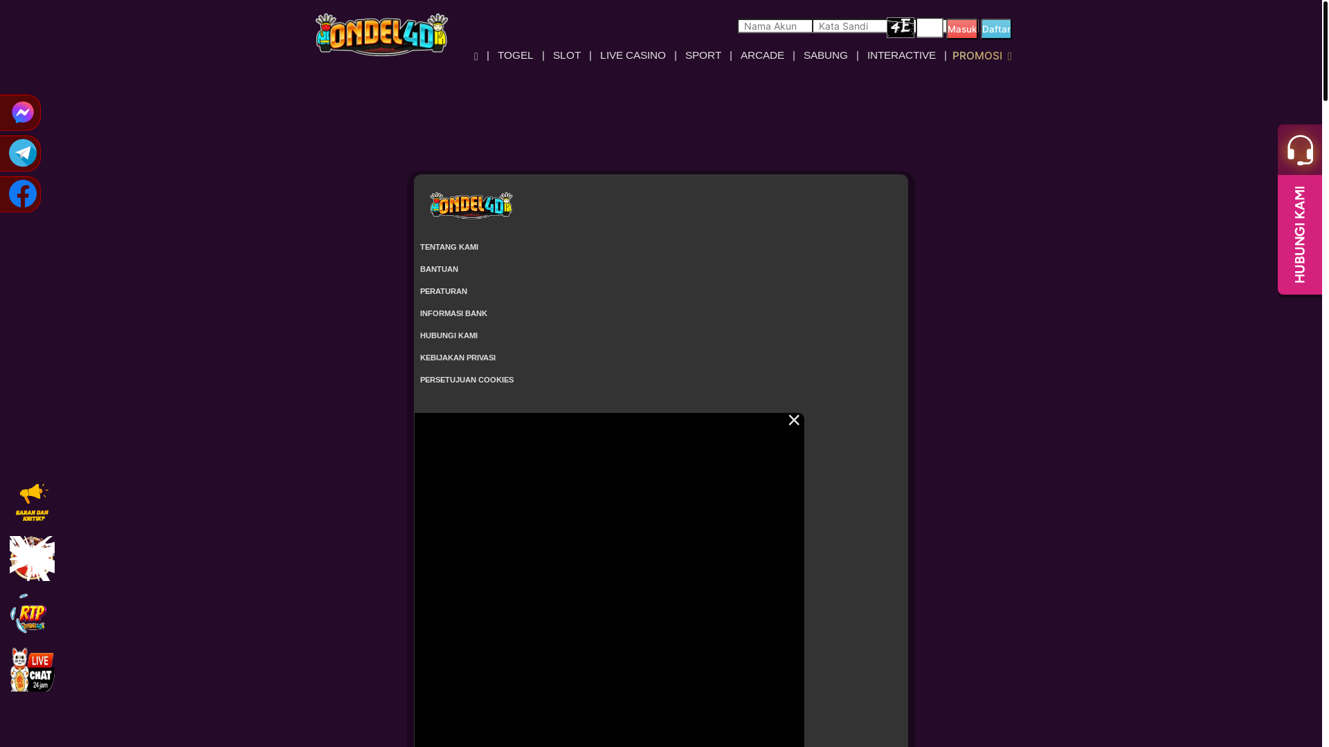 website screenshot of https://ondel4dhana.com/