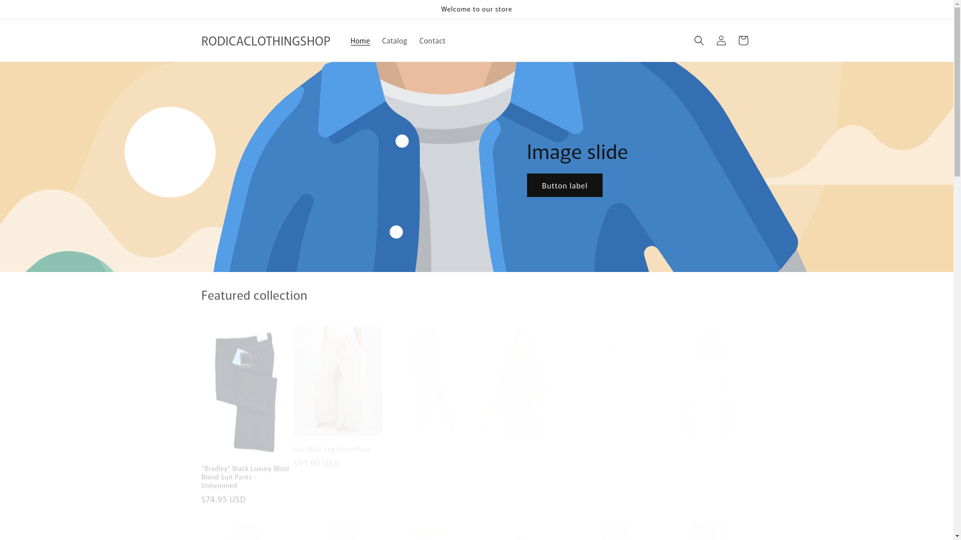website screenshot of https://rodicaclothingshop.online/