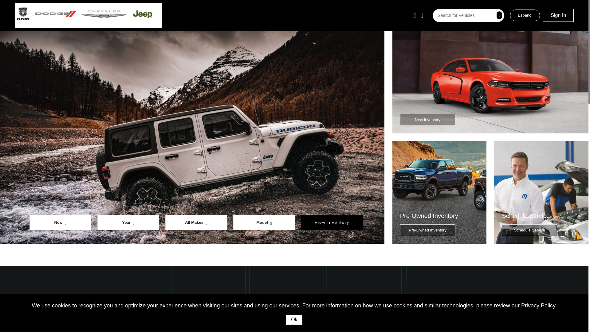 website screenshot of https://planetchryslerjeepdodgestage.net/