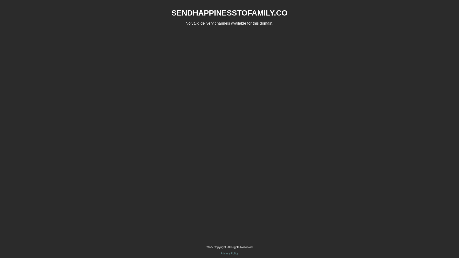 website screenshot of https://sendhappinesstofamily.co/