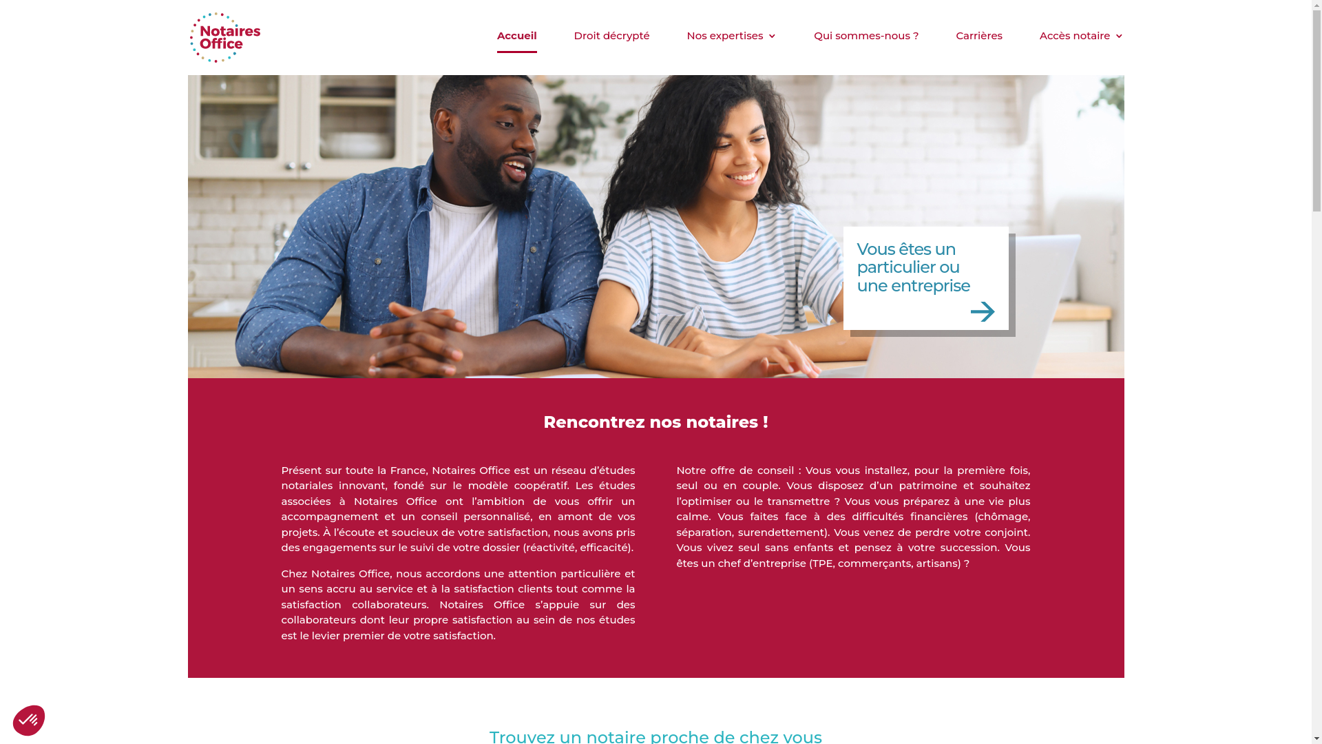 website screenshot of https://notaires-office.fr/