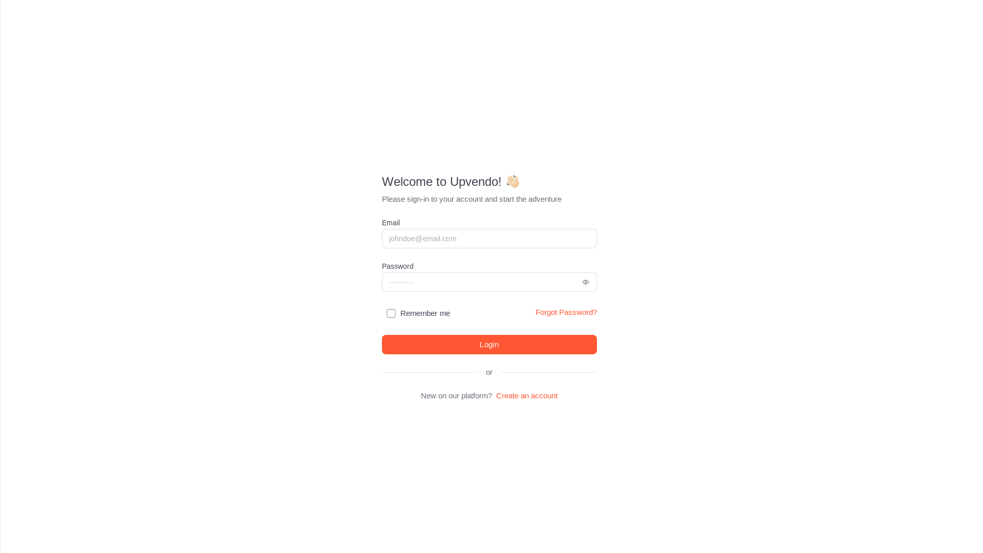 website screenshot of https://upvendo-backoffice-612.pages.dev/