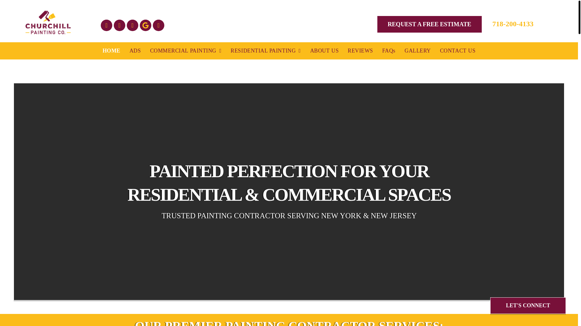 website screenshot of https://scalechurchillpaintingcorp.com/