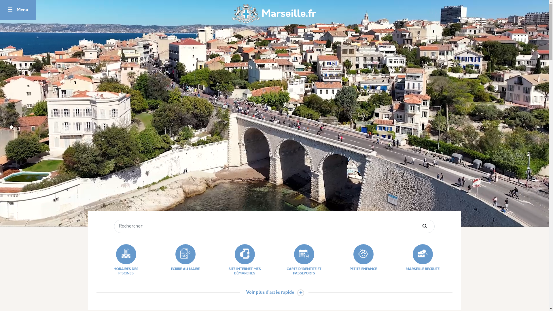 website screenshot of https://www.marseille.fr/