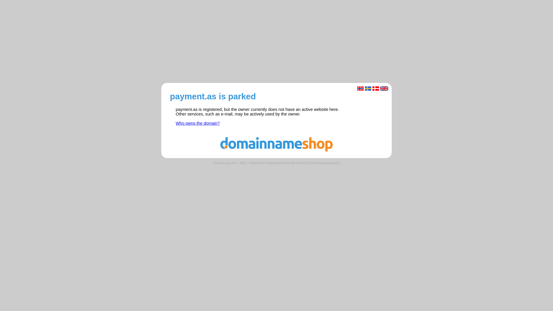 website screenshot of https://payment.as/