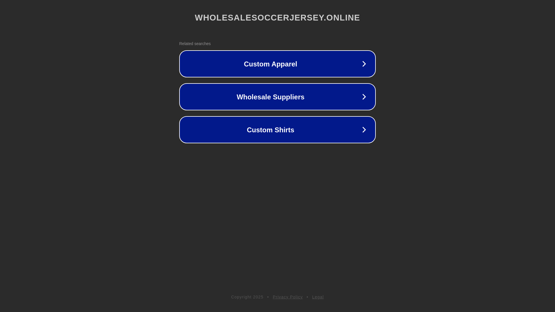 website screenshot of https://wholesalesoccerjersey.online/