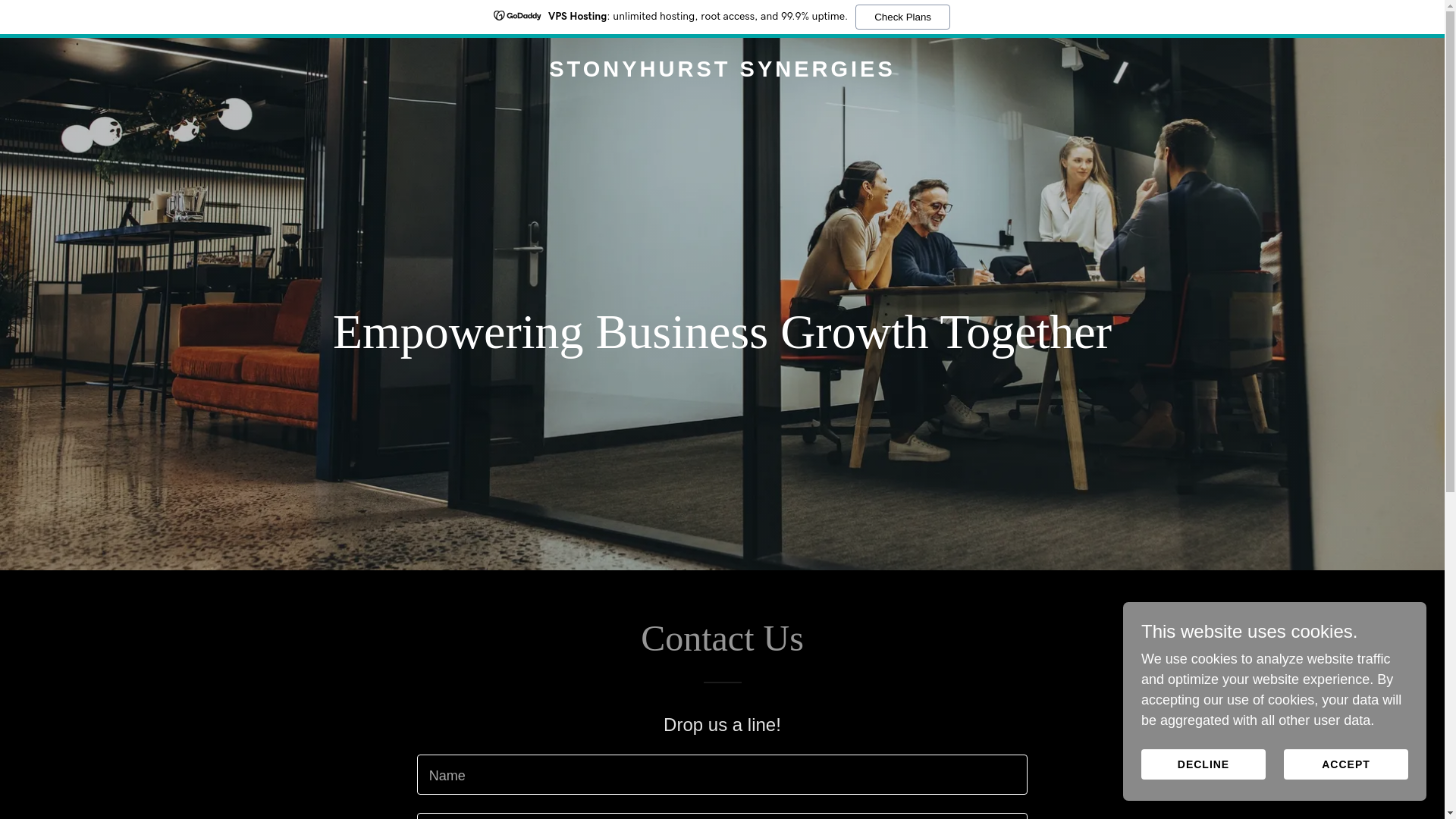 website screenshot of https://stonyhurst-synergies.com/
