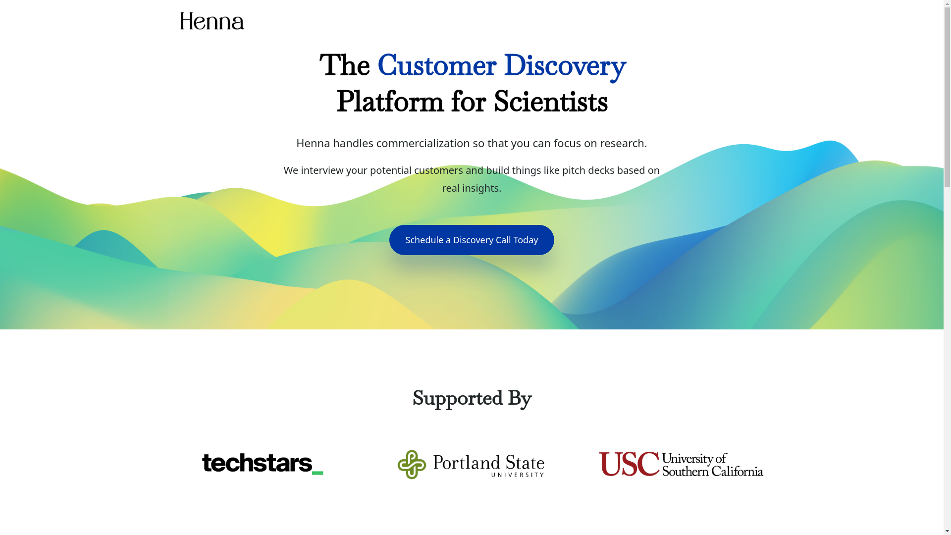 website screenshot of https://meethenna.com/