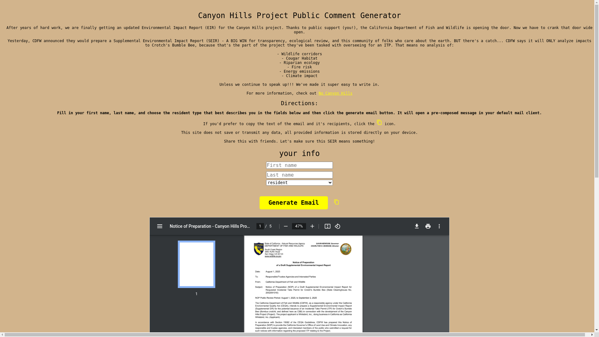 website screenshot of https://easy-actions.pages.dev/