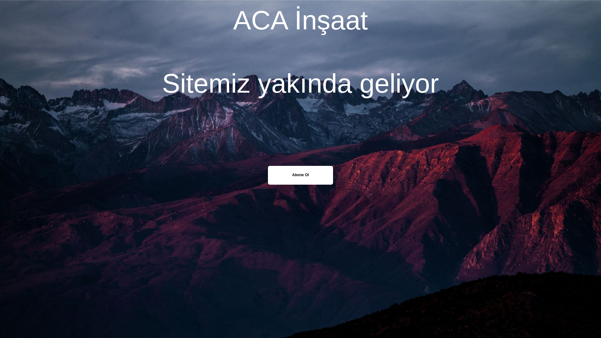website screenshot of https://acainsaatdanismanlik.com/