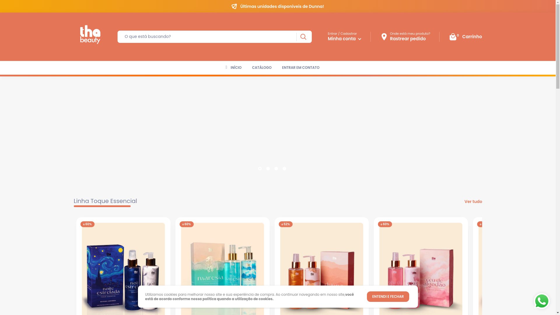 website screenshot of https://clubthabeauty.com.br/