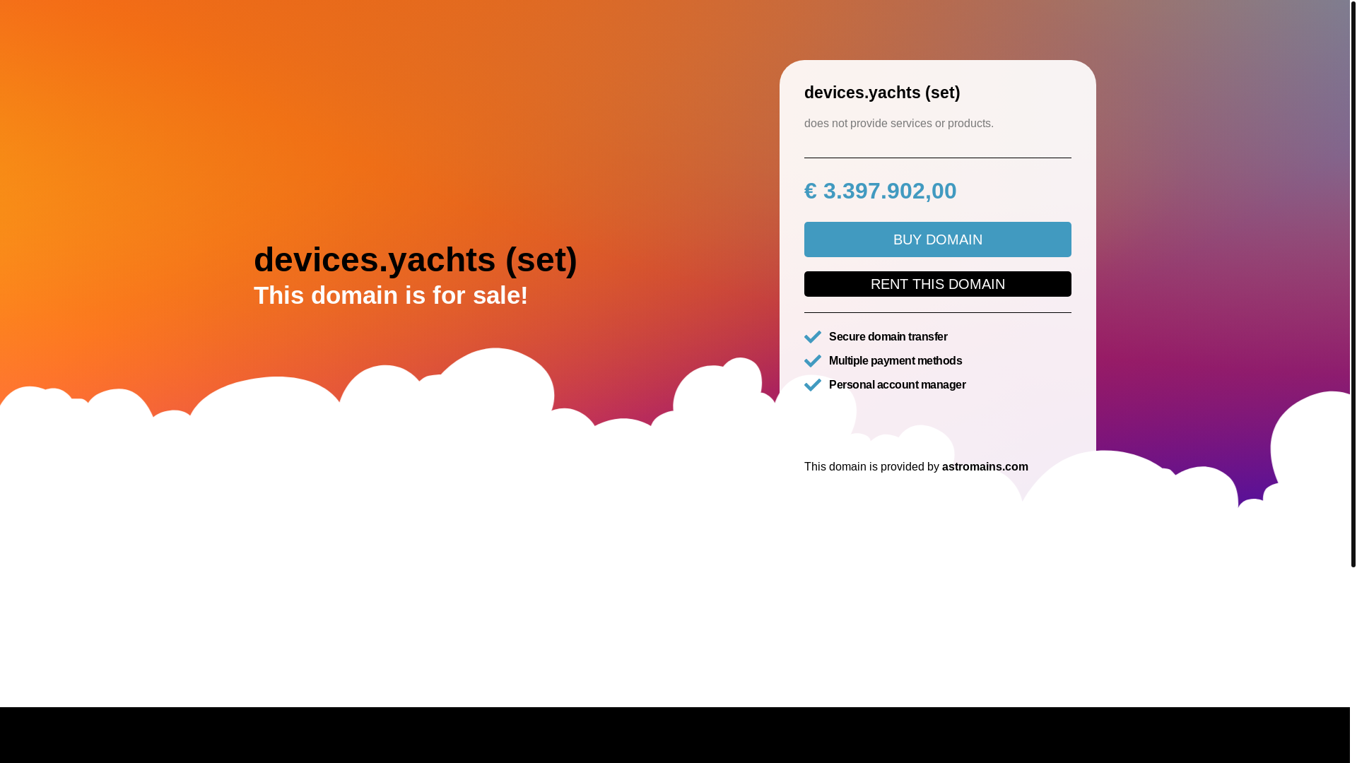 website screenshot of https://devices.yachts/