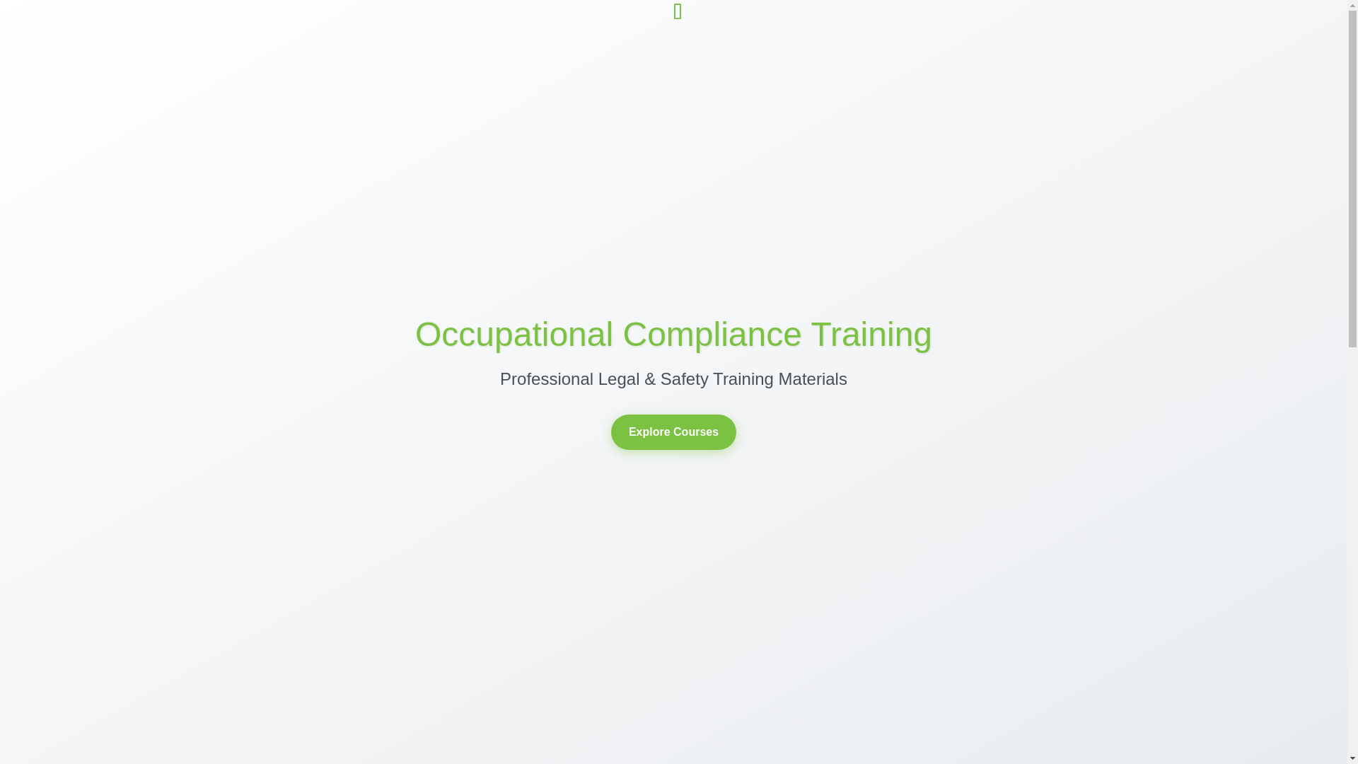 website screenshot of https://occupationalcompliancetraining.co.za/
