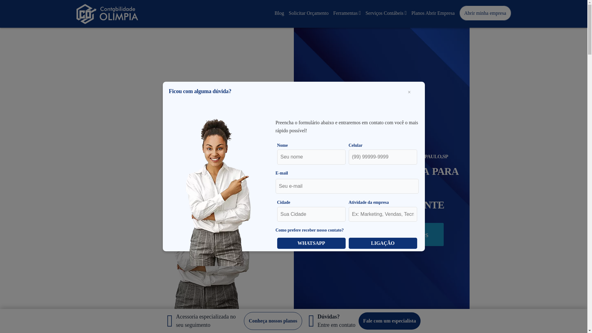 website screenshot of https://contabilolimpia.cnt.br/