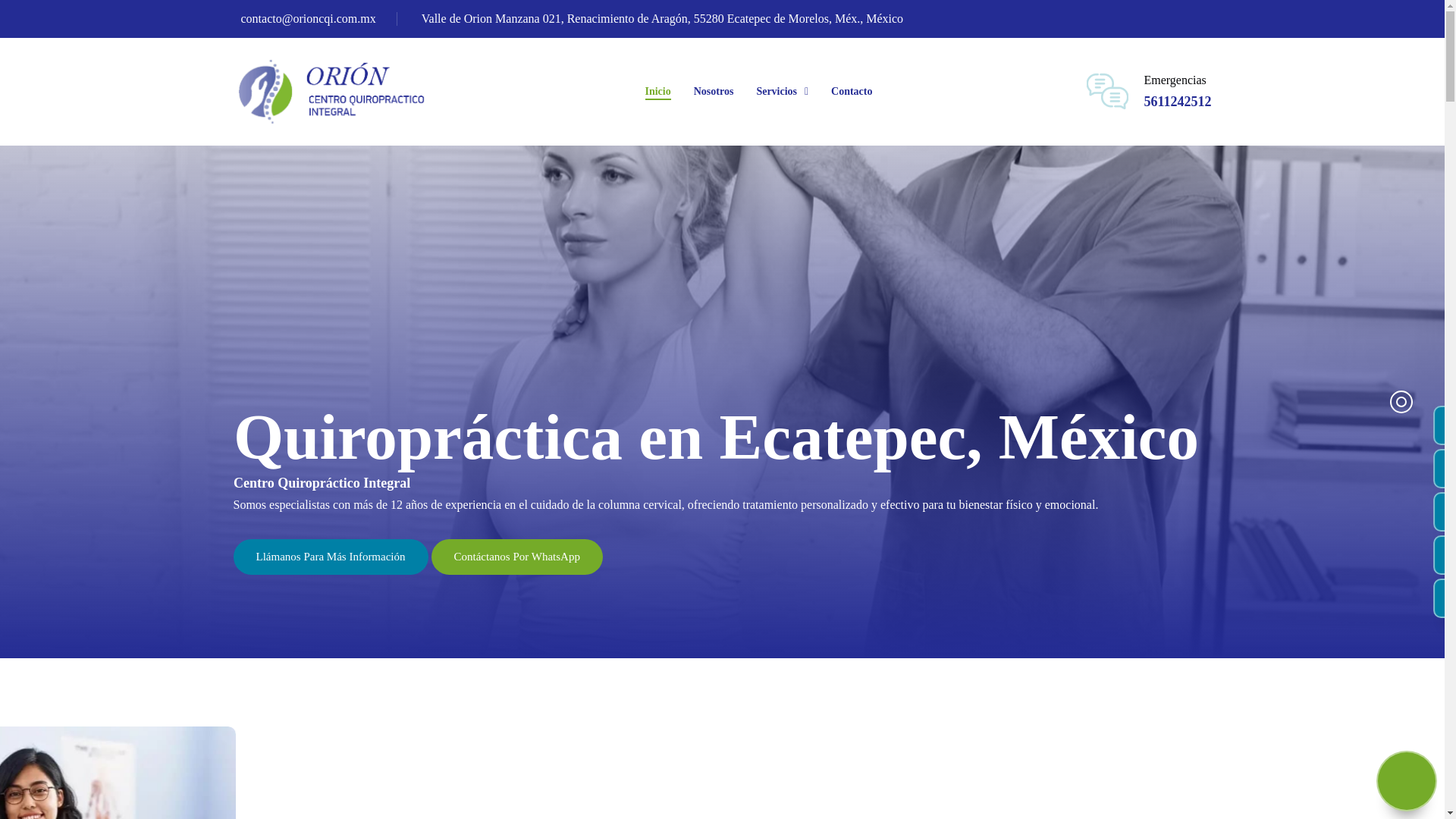 website screenshot of https://quiropracticoecatepec.com.mx/