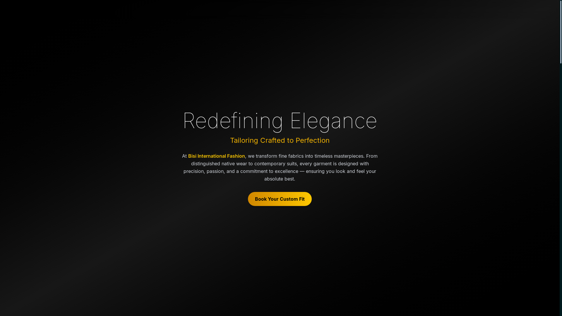website screenshot of https://bisifashion.com.ng/