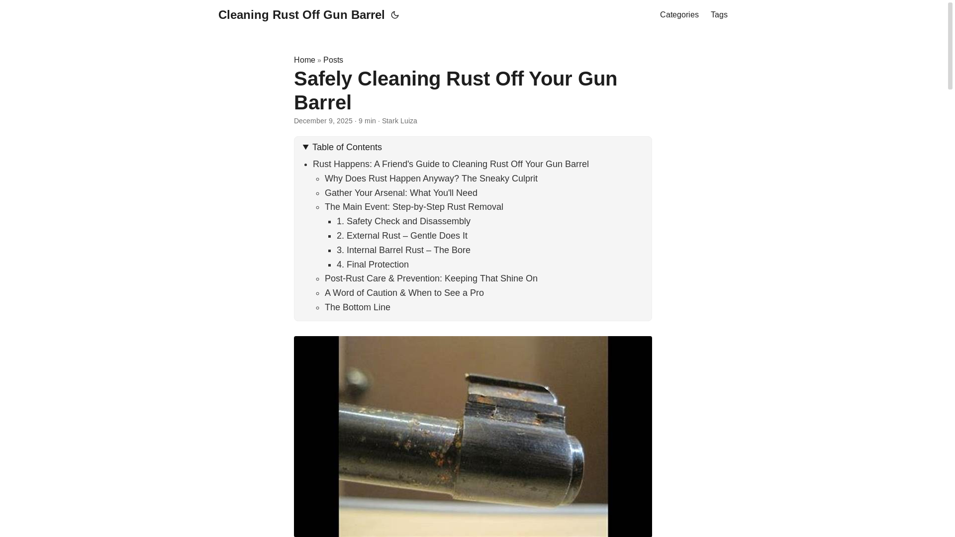 website screenshot of https://cleaningrustoffgunbarrel.pages.dev/