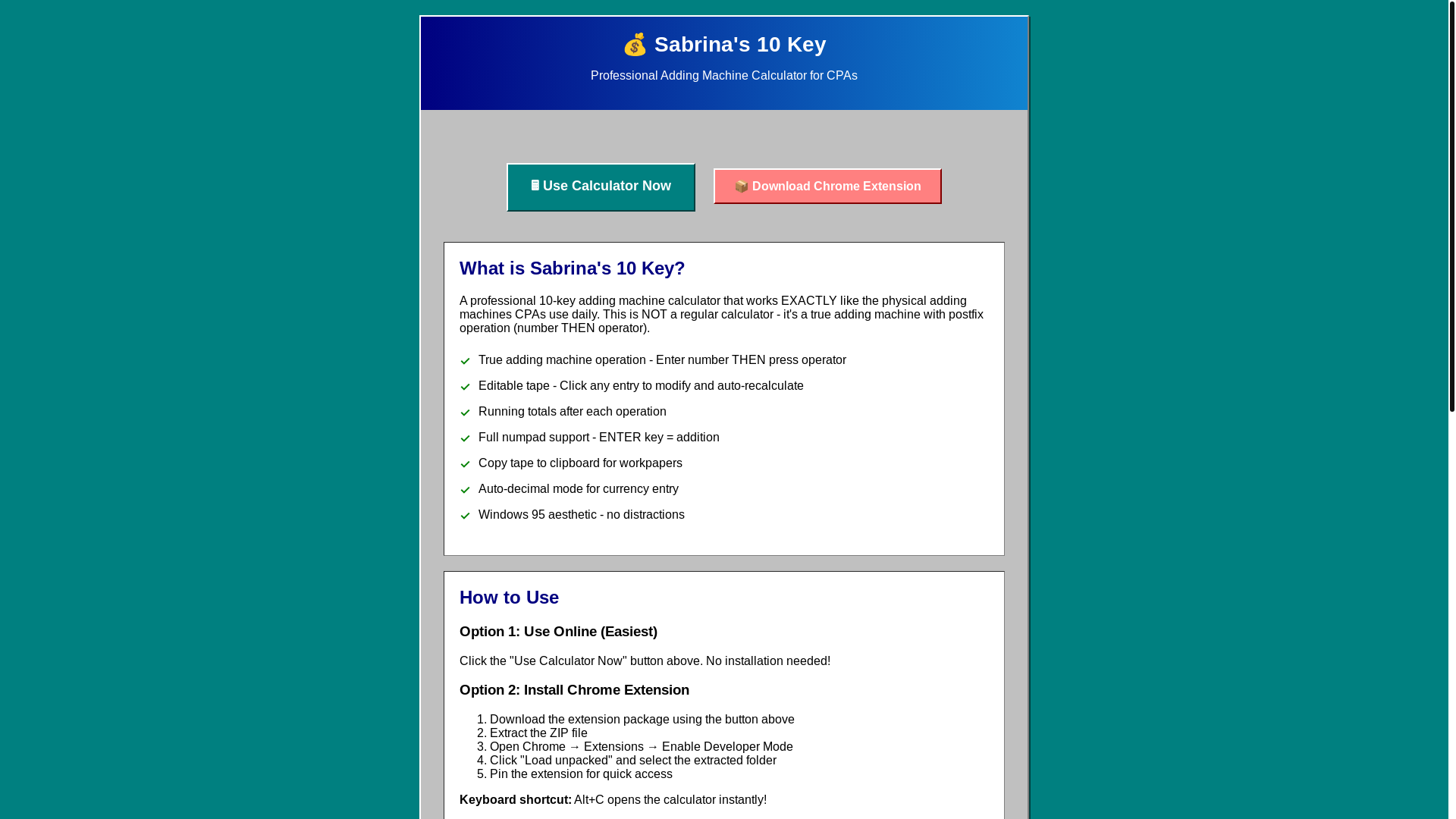 website screenshot of https://tenkey.pages.dev/