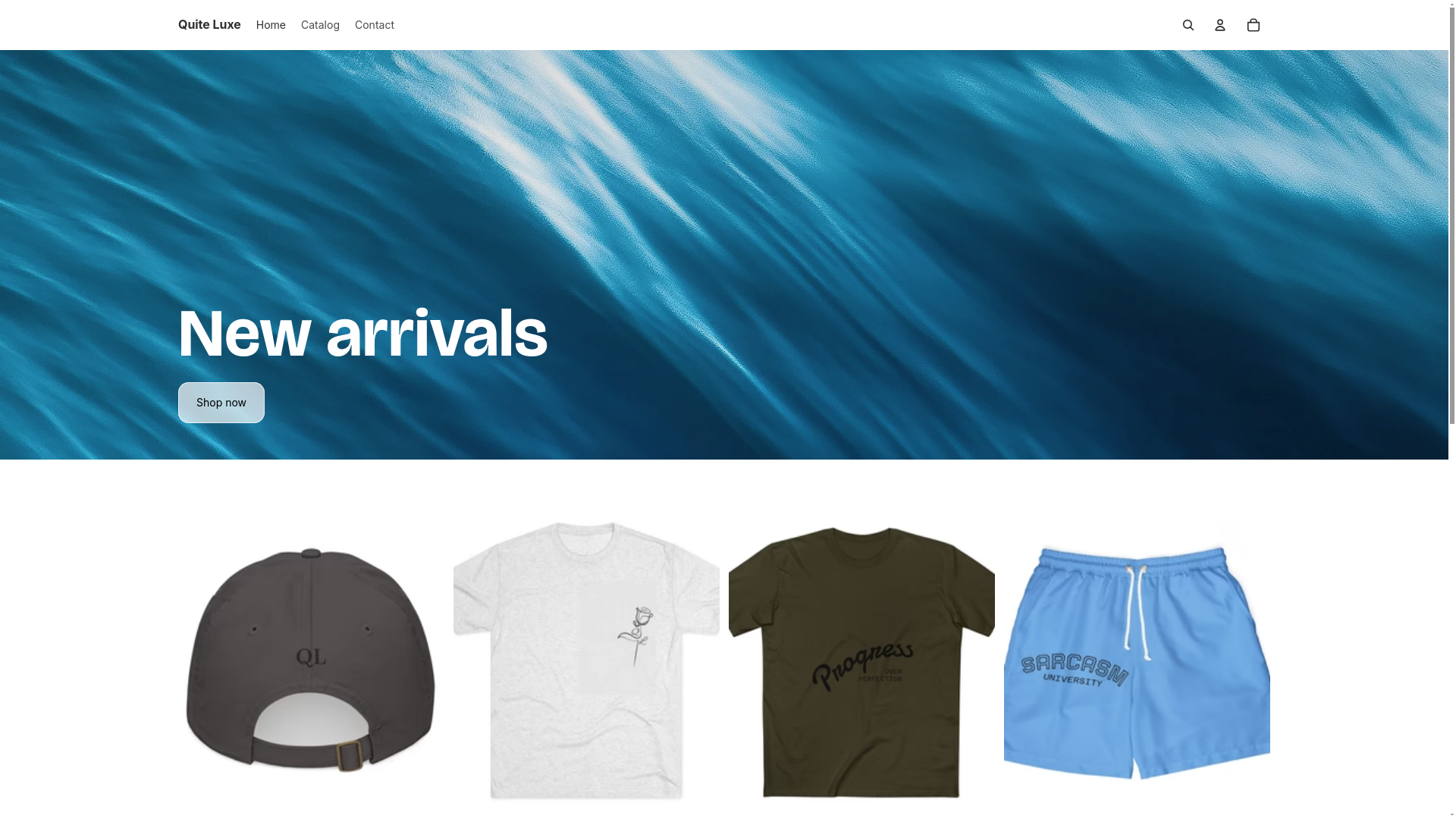 website screenshot of https://quiteluxe.net/