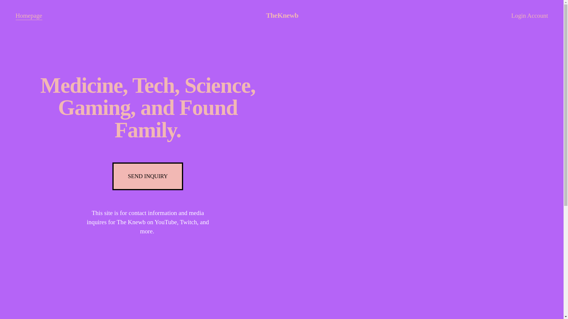website screenshot of https://theknewb.com/