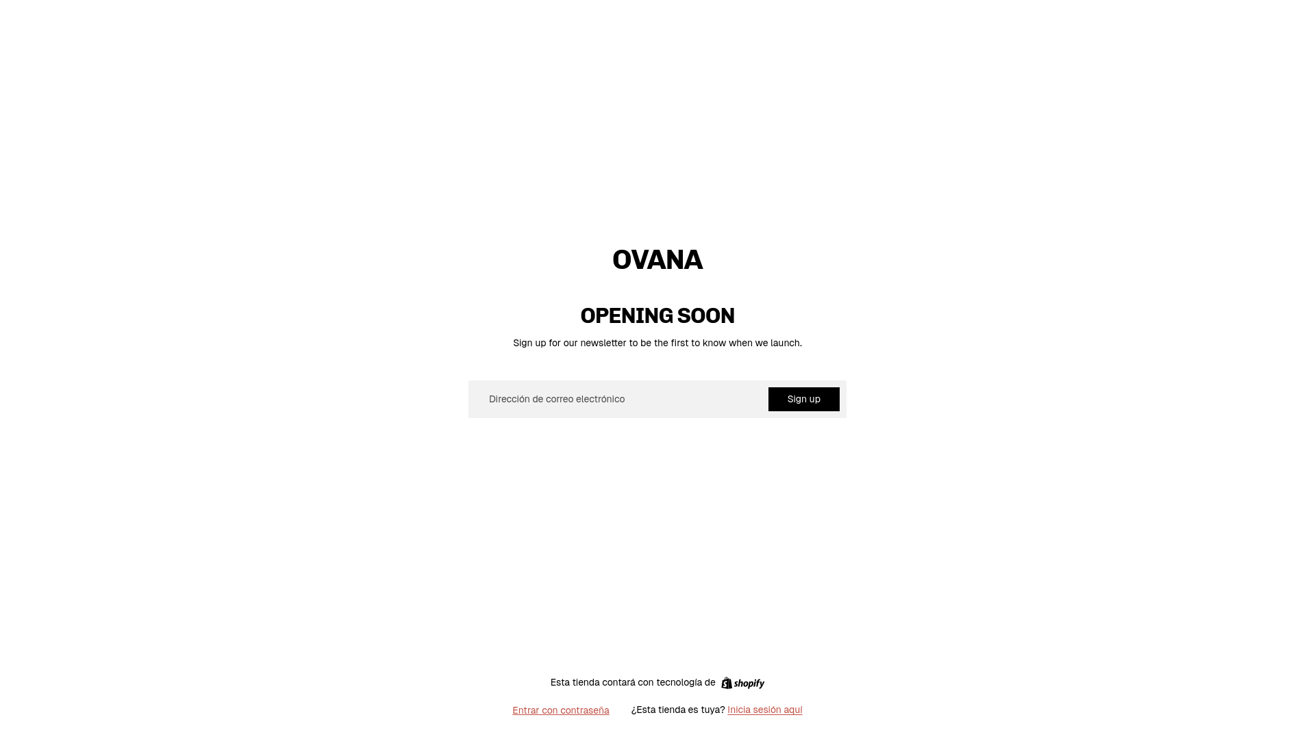 website screenshot of https://ovana.us/