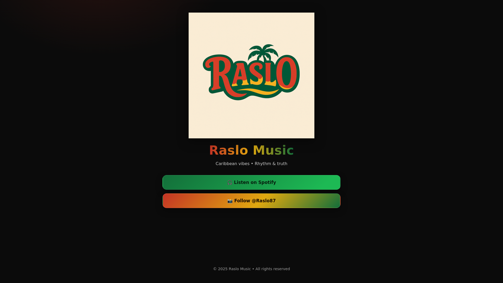 website screenshot of https://raslomusic.com/