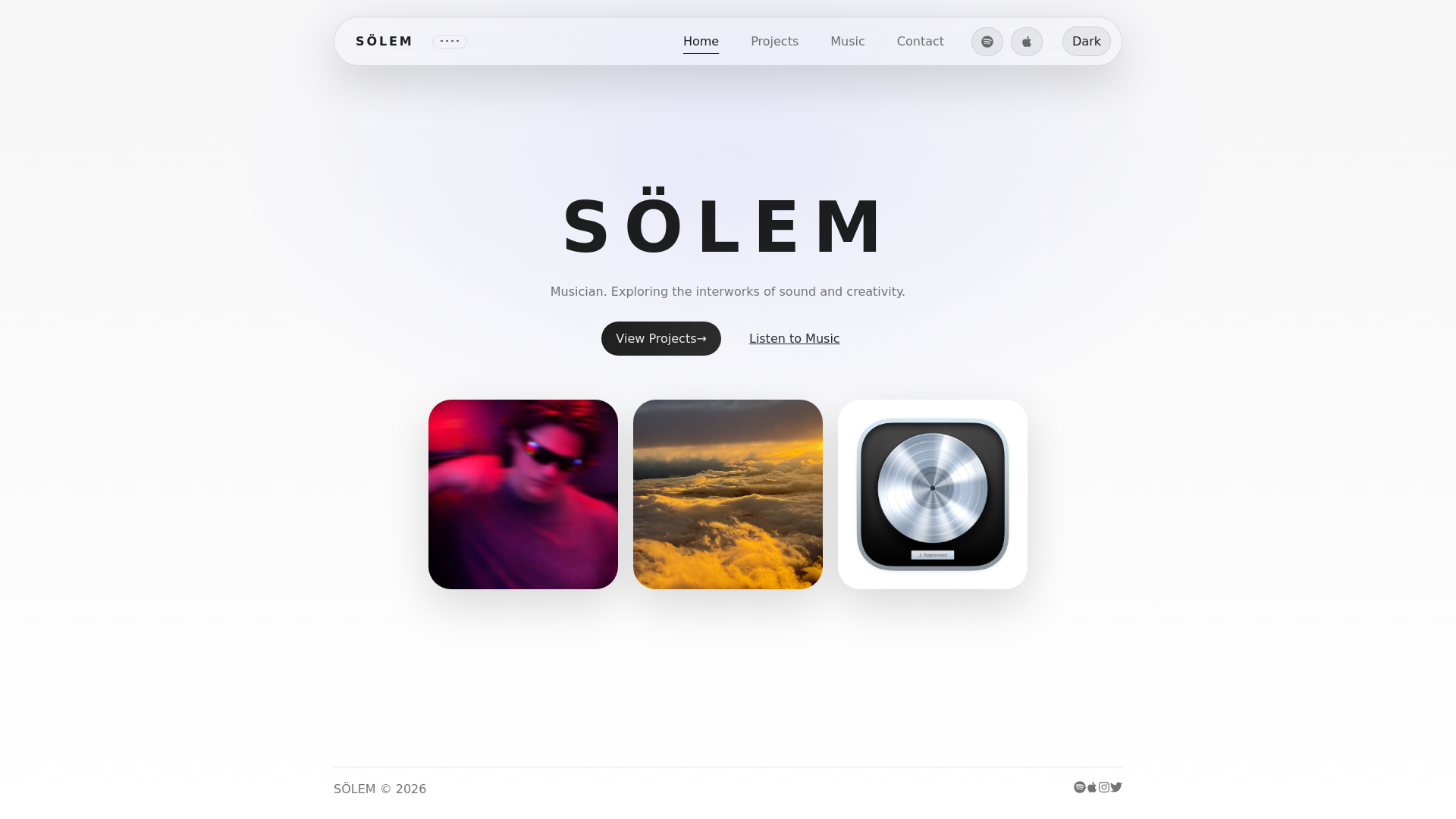 website screenshot of https://solemproject.pages.dev/