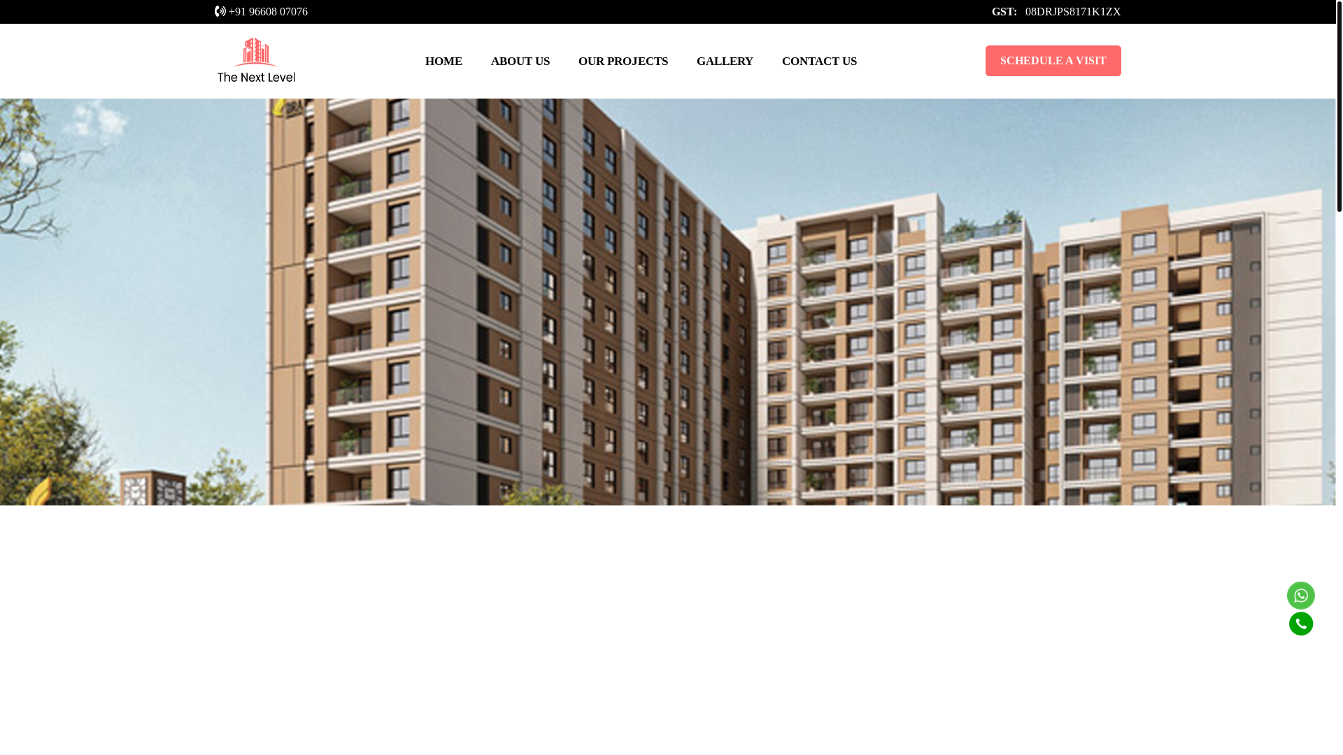 website screenshot of https://thenextleveljaipur.in/