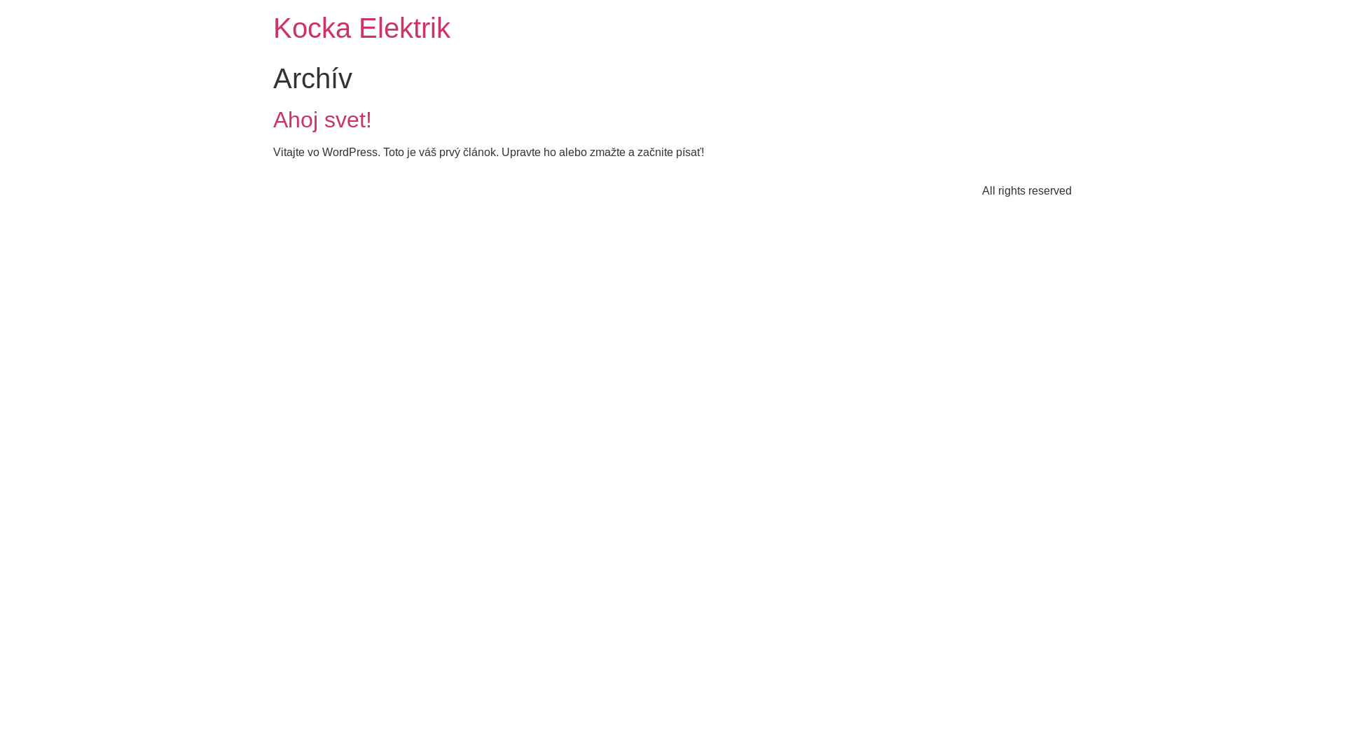 website screenshot of https://kocka-elektrik.sk/