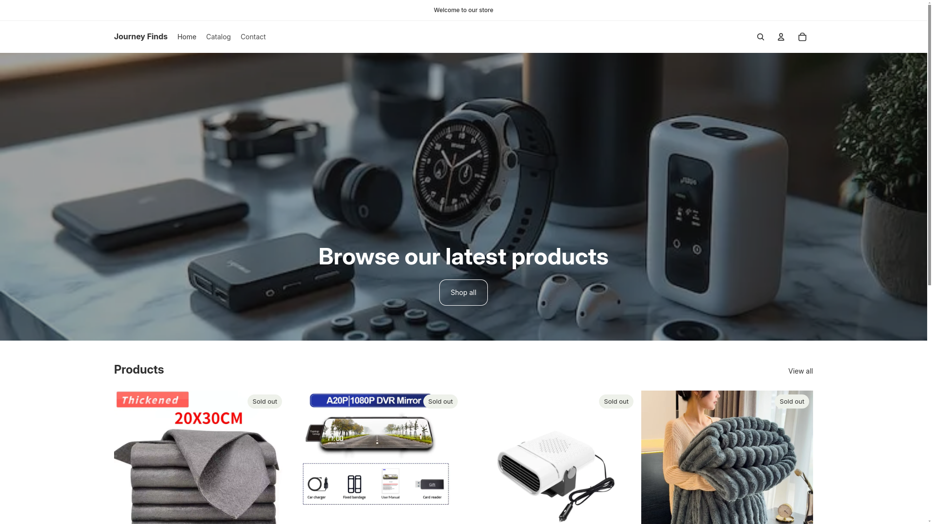 website screenshot of https://explorationitems.com/