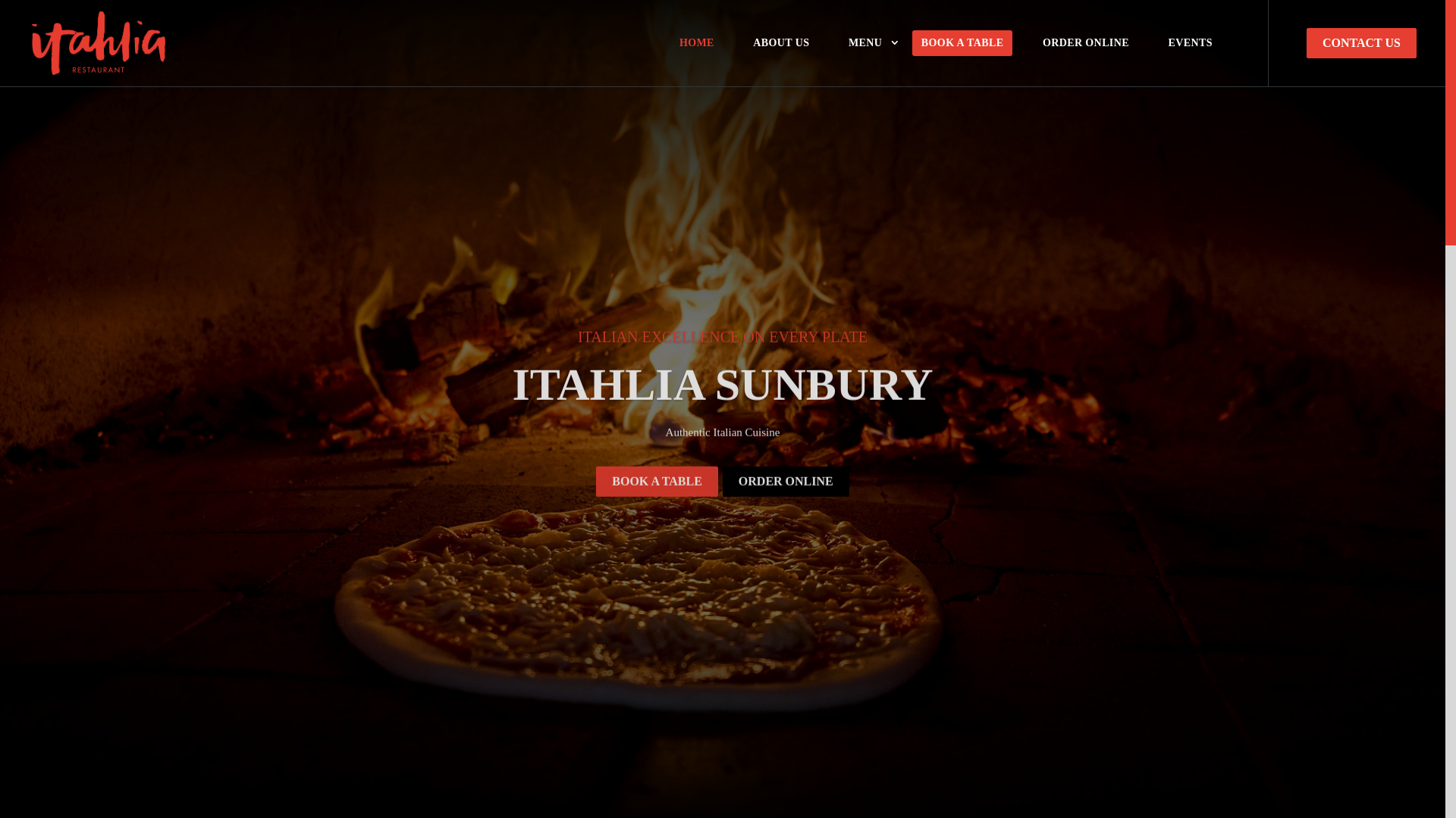 website screenshot of https://itahliarestaurant.com.au/