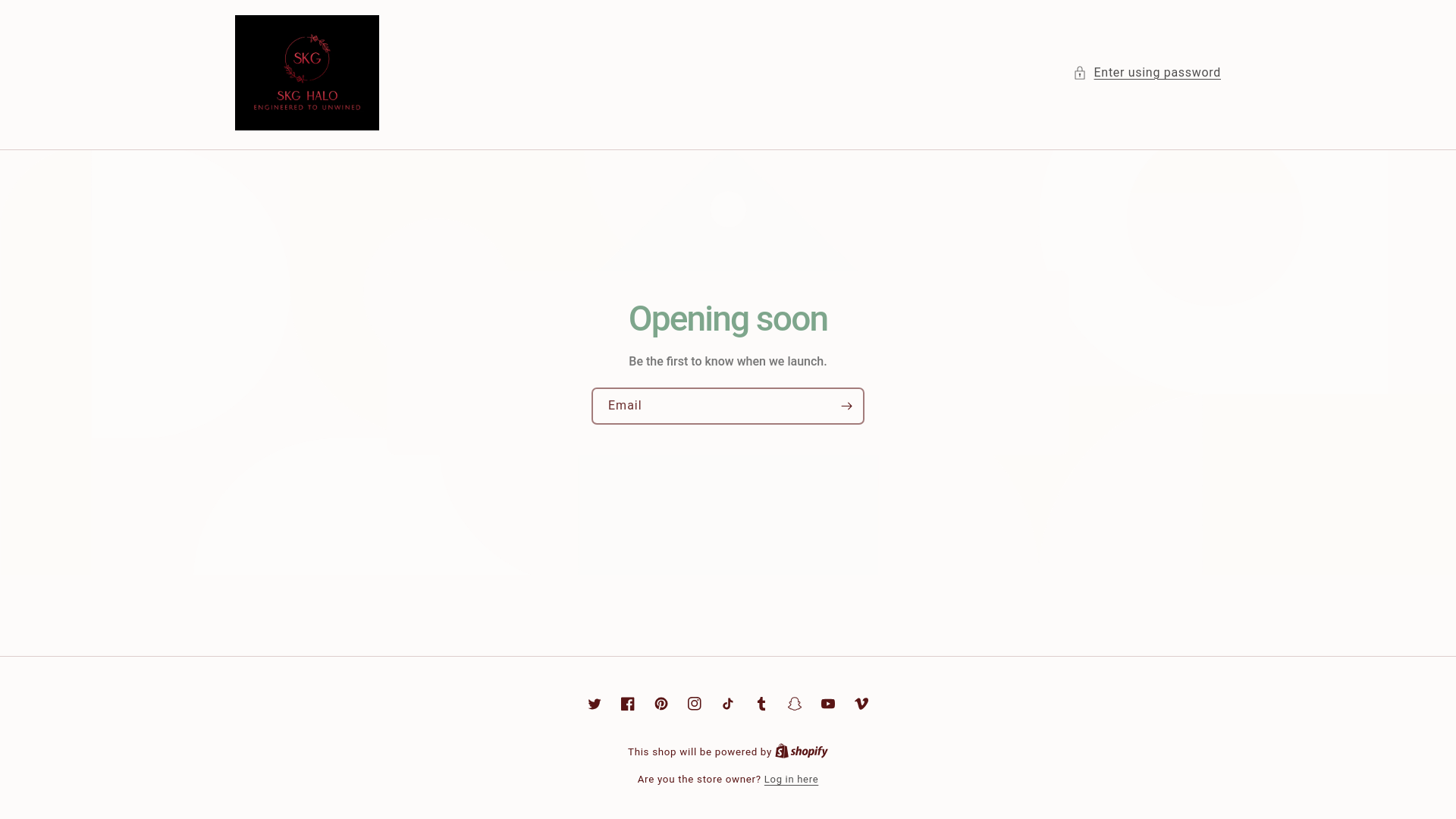website screenshot of https://skghalo.com/