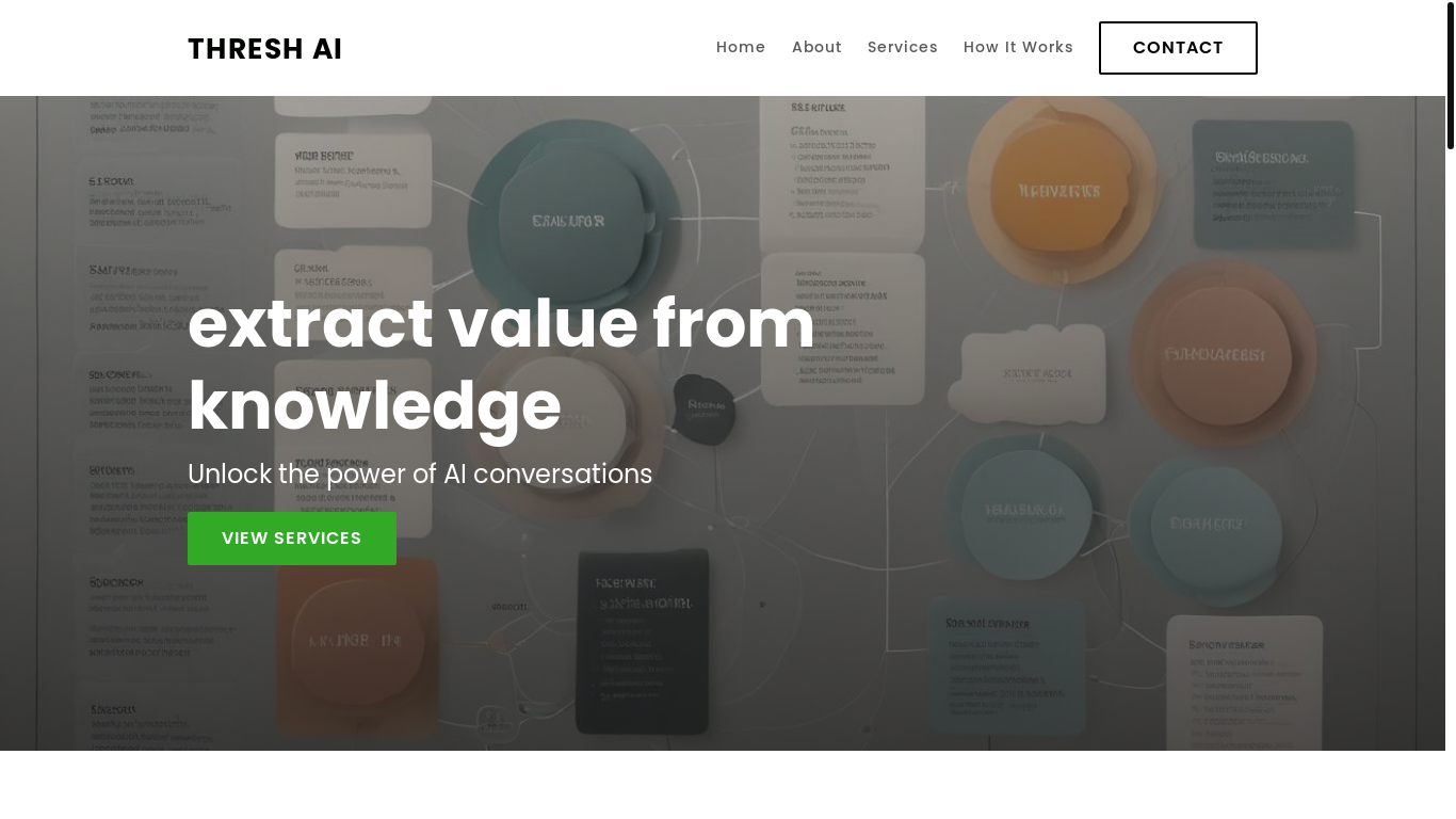 website screenshot of https://threshai.com.au/