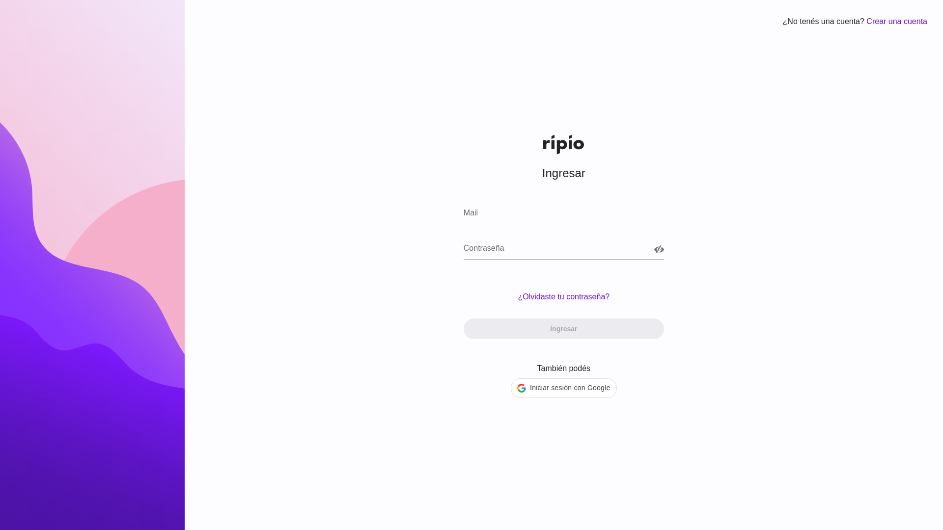 website screenshot of https://ripio-accesos-auth.com/