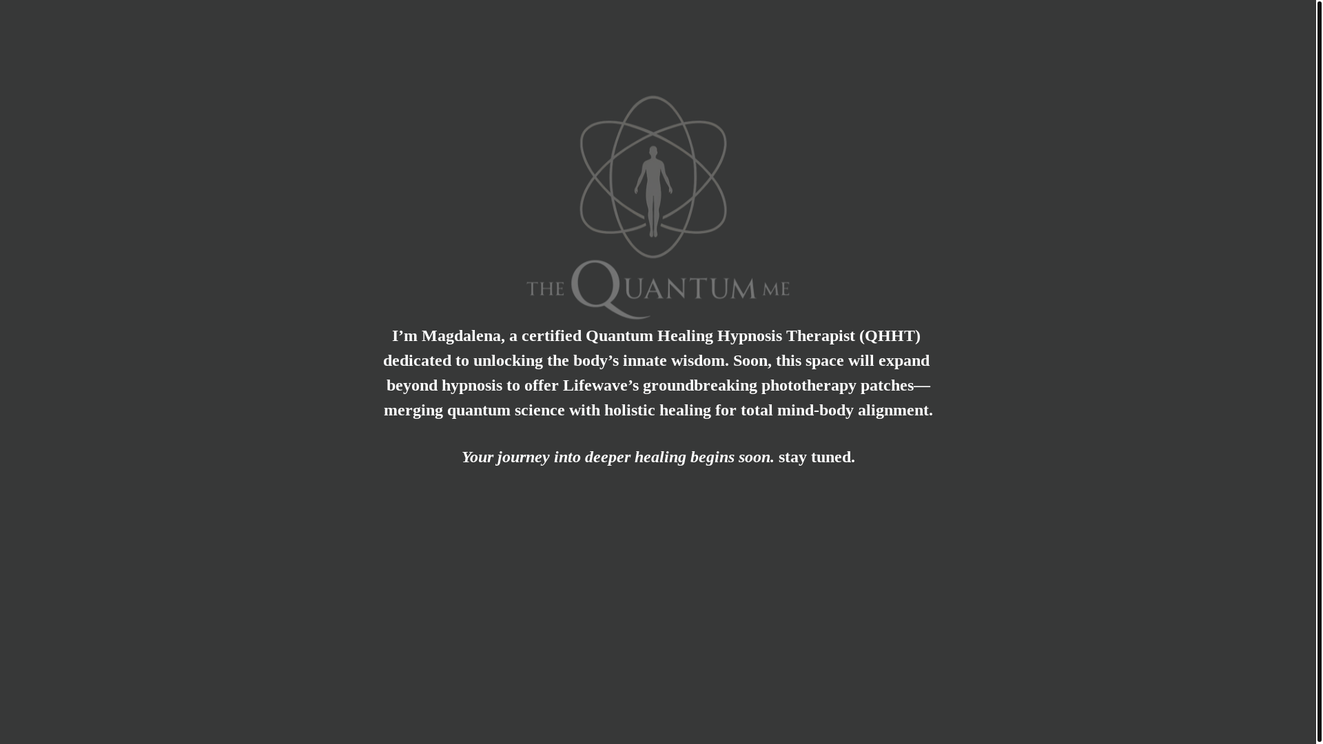 website screenshot of https://thequantumme.com/