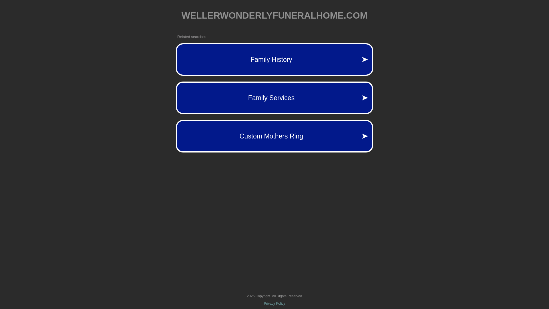 website screenshot of https://wellerwonderlyfuneralhome.com/