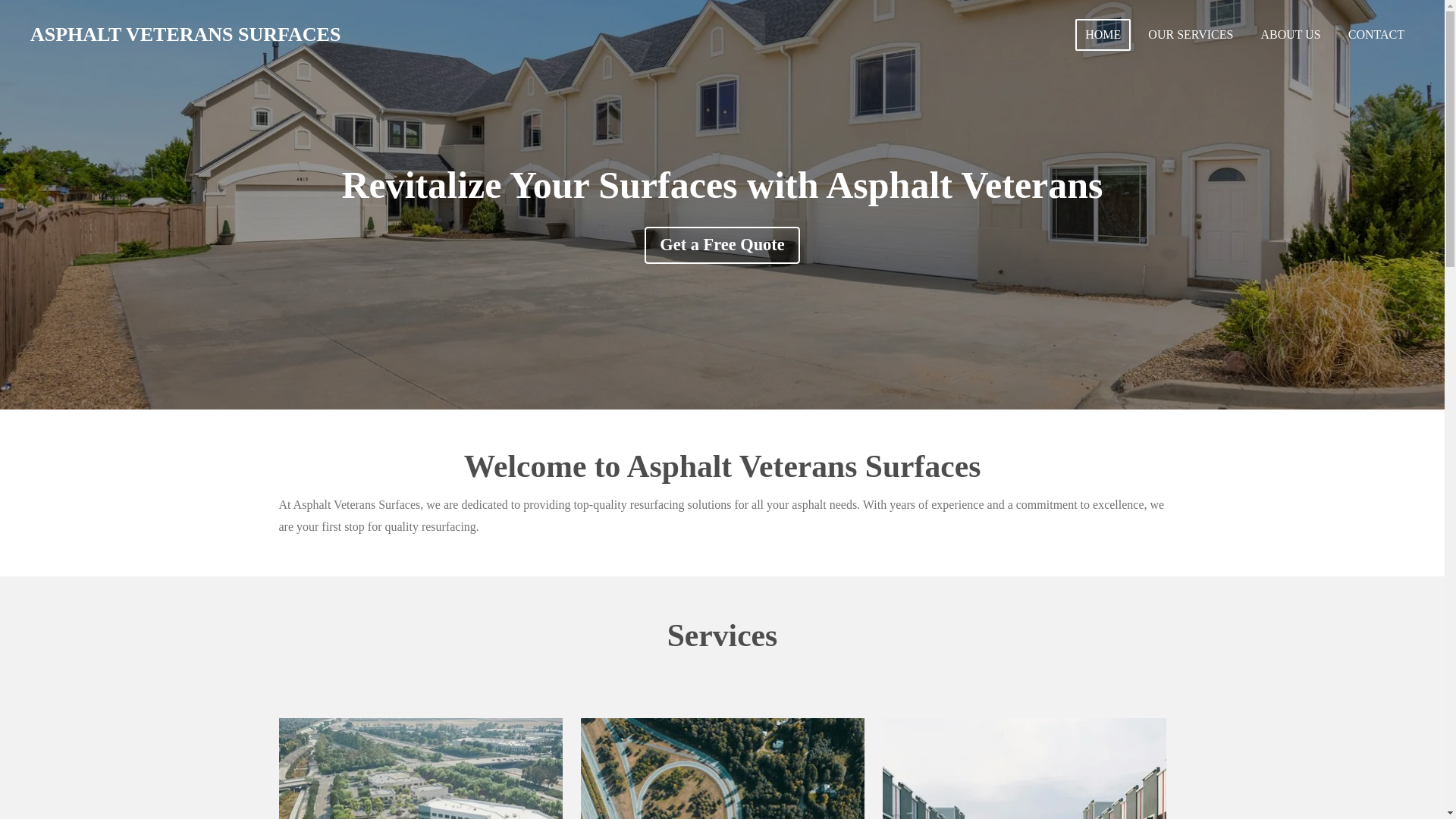 website screenshot of https://asphaltveteranssurfaces.com/