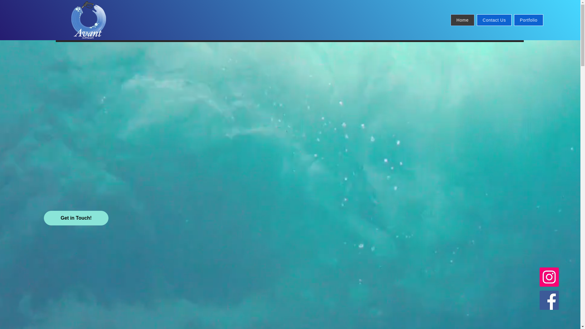 website screenshot of https://avantsoftwash.com/