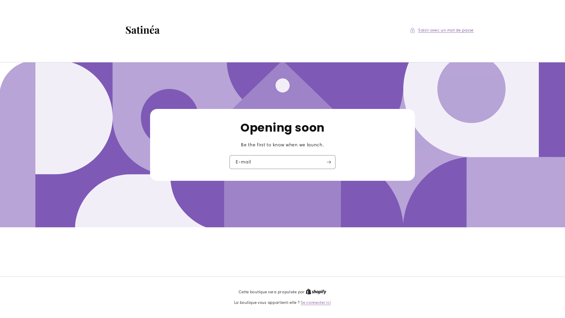 website screenshot of https://satinea-shop.com/