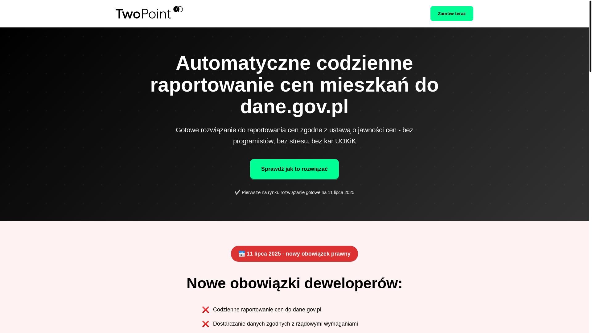 website screenshot of https://twopoint-publikacja-cen-lp.pages.dev/